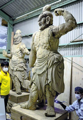 2020年まきでら長谷寺仁王像３Dスキャン
